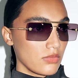 Versace Purple and Gold Sunglasses